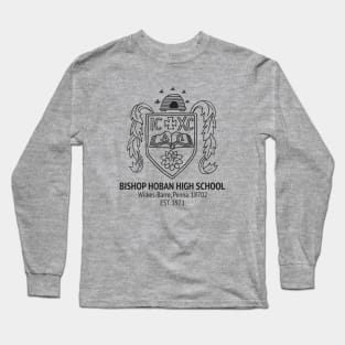 1970s Bishop Hoban High School Logo Recreation (BLACK) Long Sleeve T-Shirt